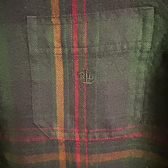 LAUREN Ralph Lauren Plaid Worsted Wool Shirt - SP - EUC - Picture 3 of 8